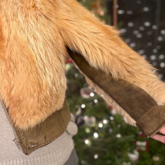 Red Fox Fur Bomber Jacket - Picture 2 of 5